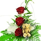 Blumenstrauß Geburtstag - Glücksbambus und Rosen