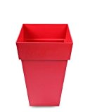 Blumentopf Pflanzkübel Toskana Carre rechteckig 62 Liter rot