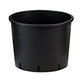 Blumentopf / Wanne / Container rund ohne Henkel - Schwarz 33/33cm (25L)