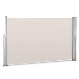 Blumfeldt Bari 318 Markise Sichtschutz (selbstspannende Seitenmarkise, wasserabweisendes und UV-beständiges Polyester, 300 x 180 cm, ausziehbar, Aluminiumgehäuse) creme-sand