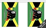 Bob Marley (Jamaika) - 3 meter long, 10 flagge wimpel + 59mm Knopf-abzeichen