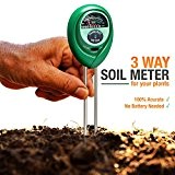 Boden PH-Messgerät,-in Boden Test Kit für Feuchtigkeit, Licht und pH, ein Muss für Gartengeräte,, Rasen, Farm, Pflanzen und Kräuter, innen ...
