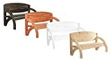 Bomi 3-Sitzer Gartenbank, Bank, Holzbank wetterfest lasiert aus Holz mit ergonomischer Rückenlehne als ideale Terrassenmöbel, Massive Sitzbank belastbar bis 240 ...