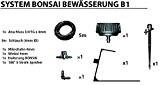 Bonsai Bewässerung 1er Set - Versuchs-Satz B1 - DVS Beregnung