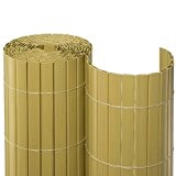 BOOGARDI PVC Sichtschutzmatte 120 x 500 cm Bambus - Moderne Sichtschutzmatte in vielen Farben und Größen als Sichtschutz | Windschutz ...
