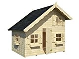 Box Häuschen aus Holz Gartenhaus für Kinder aus Holz Tannenzweig 16 mm-3,8mq-180 X 220 CM