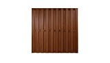 Braune WPC Zaun-Elemente im Maß 180 x 180 cm ( Breite x Höhe ) aus einem hochwertigen 60/40 Holz/Kunststoff-Komposit Material ...
