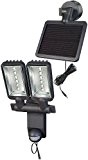 Brennenstuhl LED-Strahler Duo Premium SV / LED-Leuchte für außen mit Bewegungsmelder (IP44, inkl. Solar-Panel und Akku, 12 x 0,5 W) ...