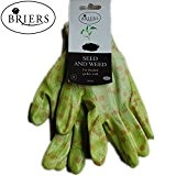 BriersÂ® Seed and Weed Gardening Flower Plant Gloves - for Detailed Garden Work (Med) by Briers