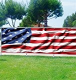 Brise Vue Deko amerikanische Flagge, 100%, 340x132cm
