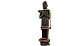 Buddha 190 cm stehend, Figur aus Steinguss, Hohlguss