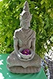 Buddha- hübscher großer stabiler Buddha - Höhe 66 cm--mit Schale für Teelichter - für Haus und Garten