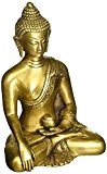 Buddha Statuen Feng Shui Deko, 15.2 cm Messing Golden Buddha Figuren, Religiöse Buddha Figur Skulptur, Glücksbringer Buddhismus Antik-Stil Figure