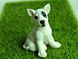 Bull Terrier aus Harz Haus&Outdoor&Garten Dekofigur Puppenhaus Puppenstube zubehör Haushund als Geschenk