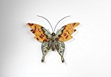 Bunter Schmetterling im Landhaus Stil, Gartenfigur Exotischer Falter