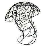 Buxus-Figur XXL Pilz für Buchsbaum Moos Efeu 74 cm