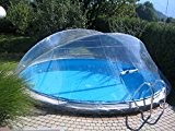 Cabrio Dome Überdachung, Pool Abdeckung für Stahlmantel Ovalbecken, Größe:5.30 x 3.20 m