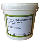 Calciumcarbonat 1kg - E170 - 100% natürlicher Ursprung - CaCO3 - 1000g - Kalk - Kreide - Kreidefarbe