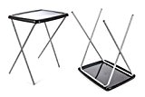 Camping Tisch klappbar, Kunststoff-Tischplatte, Metall-Gestell, eckig, mobil, geringes Packmaß, Größe ca. 67 x 55 x 43 cm, lieferbar in den ...