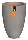 Capi KGR781 Blumenkübel Tutch!© Blumentopf Vase klein 26x36cm grau federleicht & robust