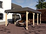 Carport Walmdach ASSEN VII 400x600cm Konstruktionsvollholz KVH Fichte NEU