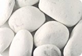 Carrara Marmor Zierkies Ziersplitt Marmorkies 25 kg gerundet (Körnung 60-100)
