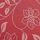 casa pura® Tischdecke Bianca | Rot mit verspieltem Blumenmuster | Weichschaum für Garten und Balkon | rechteckig 130 cm x ...