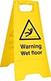 CAUTION WET FLOOR / CAUTION CLEANING IN PROGRESS / a-frame sign - Warning Sign by safetysignsupplies