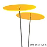 Cazador-del-sol ® medio | Duo | 2 Stück Sonnenfänger-Scheiben gelb 1,20 Meter hoch - das Original