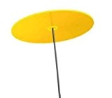 Cazador-del-sol ® | Uno | Sonnenfänger gelb, Durchmesser 20 cm, 1,75 Meter hoch - das Original