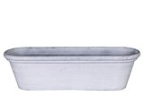 Cera-Mix Pflanzgefäß Pflanzschale Natural, frostbeständig und leichtgewichtig, Whitewash, 55x16x15cm