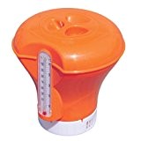 Chemikalienschwimmer mit Thermometer Chlordosierer Pool Dosierschwimmer Orange