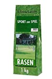 Classic Green Sport-&Spielrasen 10x 1kg Rasensaat für beanspruchte Flächen