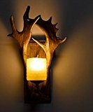 CLG-FLY Vintage kreativen dekorative Wand Lampe Wand Lampe Hirschgeweih Wand Lampe Wohnzimmer Bett Schlafzimmer Gang leuchtet American Beleuchtung 31 * ...