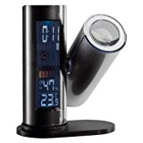 Clip Sonic SL221 Wetterstationmit Uhr und Zeit-Projektion (Thermometer, Luftfeuchtigkeitsmessung, Snooze-Funktion) schwarz