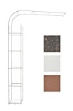 CLP Wand-Rankhilfe SIMON, Rosenbogen halbrund, Eisen Halbbogen zur Wandmontage, Größe wählbar, sehr stabil antik-weiß, 218 x 161 x 29 cm ...
