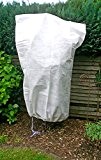 COM-FOUR® Pflanzenschutzsack aus Gartenvlies zum Schutz vor Witterung und Tieren, ca. 1,20 x 1,80 m