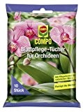 Compo 1086402004 Blattpflegetücher für Orchideen, 10 Stück