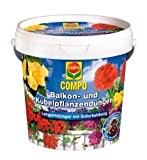 COMPO Balkon- und Kübelpflanzendünger, Blumendünger mit Sofort- und Langzeitwirkung für eine üppige, langanhaltende Blütenpracht, 1,2 kg