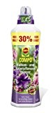 COMPO Balkon- und Kübelpflanzendünger, Blumendünger mit Sofort- und Langzeitwirkung für eine üppige, langanhaltende Blütenpracht, 1,3 l