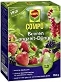 COMPO Beeren Langzeit-Dünger, hochwertiger Spezial-Langzeitdünger, für alle Arten von Beeren, Strauch-Obst und Obstbäume, 850 g