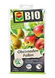 COMPO BIO Obstmaden-Fallen, Insektizid-freie Pheromonfalle mit Lockstoff, gegen den den Apfelwickler und dessen Maden, 2 Stück