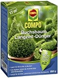 COMPO Buchsbaum Langzeit-Dünger, hochwertiger Spezial-Langzeitdünger, für alle Buchsbaumarten und Hecken, 850 g