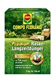 COMPO Floranid Premium Rasen-Langzeitdünger | 5 kg Isodur für 100m²