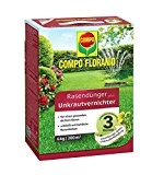 COMPO FLORANID® Rasendünger plus Unkrautvernichter, Rasenpflege und Unkrautvernichtung in einem Produkt, 6 kg für 200 m²