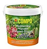 COMPO Mediterrane Pflanzen Langzeit-Dünger, hochwertiger Spezial-Langzeitdünger, reich an Spurenelementen, 1,5 kg