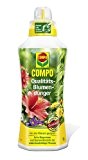 COMPO Qualitäts-Blumendünger, flüssiger Blumendünger mit idealer Nährstoffkombination, für gesunde Pflanzen, 1 l
