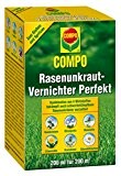 COMPO Rasenunkraut-Vernichter Perfekt, flüssiges Rasenherbizid-Konzentrat, gegen zweikeimblättrige Unkräuter im Rasen, 200 ml für 200 m²