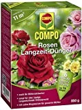 COMPO Rosen Langzeit-Dünger, hochwertiger Spezial-Langzeitdünger, für alle Rosenarten und andereBlütensträucher, sowie Schling- und Kletterpflanzen, 850 g