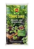 Compo Sana Anzucht- und Kräutererde 10 Liter für Kräuter und Jungpflanzen Stecklinge Aussaaten für kräftiges Wachstum